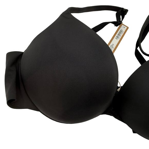 Skims Ultimate Push-Up Plunge Bra New with tags Onyx Black Size 36C - Picture 3 of 5